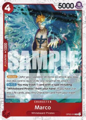 Marco (Jolly Roger Foil) - Premium Booster -The Best- (OP02-018 R)