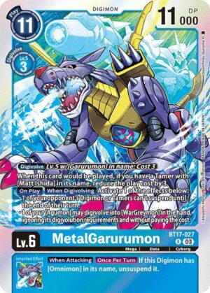MetalGarurumon - Secret Crisis (BT17-027 R)