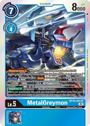 MetalGreymon - Xros Encounter (BT10-024 SR)