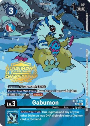 Gabumon (Championship 2024 Tamers Pack) - Secret Crisis (BT17-019 R)