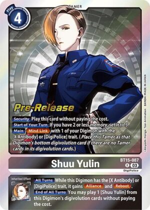 Shuu Yulin - Exceed Apocalypse Pre-Release Cards (BT15_PR)