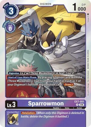 Sparrowmon - Digimon LIBERATOR (EX7-051 R)