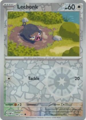 Lechonk - 180/197 - Common Reverse Holo