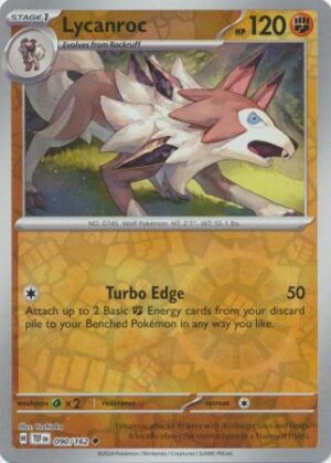 Lycanroc - 090/162 - Uncommon Reverse Holo
