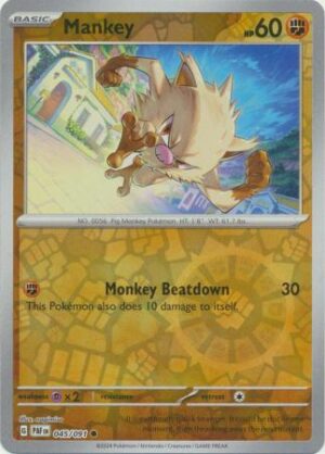 Mankey - 045/091 - Common Reverse Holo