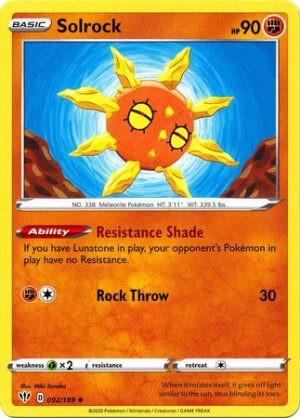 Solrock - 092/189 - Uncommon