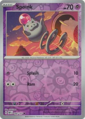 Spoink - 090/197 - Common Reverse Holo