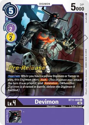 Devimon - Dimensional Phase Pre-Release Cards (BT11_PR)