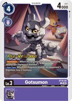 Gotsumon - Starter Deck 16: Wolf of Friendship Pre-Release Cards (ST-16_PR)