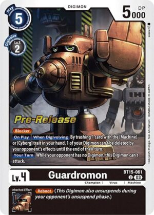 Guardromon - Exceed Apocalypse Pre-Release Cards (BT15_PR)