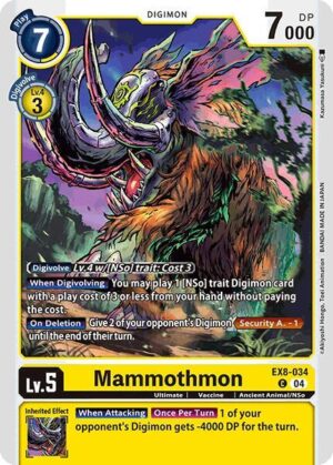 Mammothmon - Chain of Liberation (EX8-034 C)