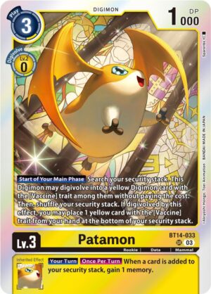 Patamon - Blast Ace (BT14-033 SR)