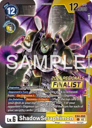 ShadowSeraphimon (2024 Regionals Finalist) - Alternative Being Booster (EX4-050 R)