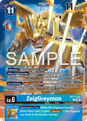 ZeigGreymon (2024 Regionals Finalist) - Dimensional Phase (BT11-031 R)