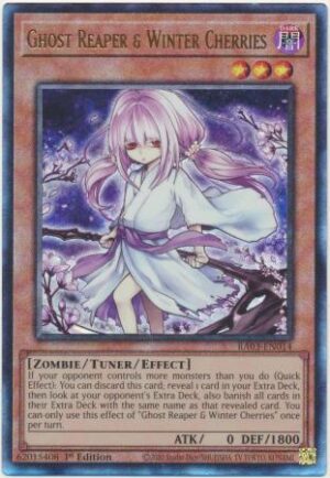 Ghost Reaper & Winter Cherries (Alt Art) - RA03-EN014 - Ultimate Rare