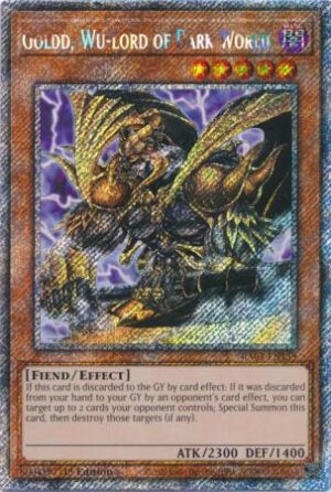 Goldd, Wu-Lord of Dark World - RA03-EN159 - Platinum Secret Rare