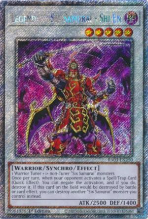 Legendary Six Samurai - Shi En - RA03-EN250 - Platinum Secret Rare