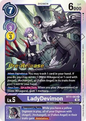 LadyDevimon - Dimensional Phase Pre-Release Cards (BT11_PR)