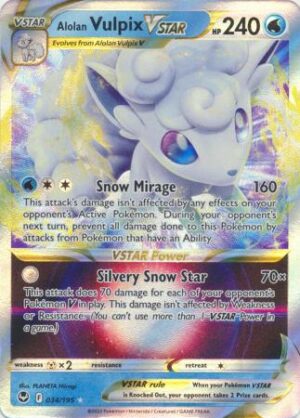 Alolan Vulpix VSTAR - 034/195 - Ultra Rare