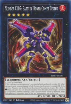 Number C105: Battlin' Boxer Comet Cestus - LD10-EN043 - Common