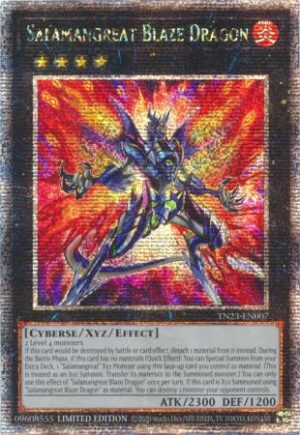 Salamangreat Blaze Dragon - TN23-EN007 - Quarter Century Rare