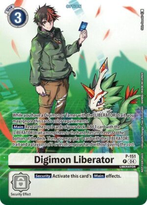 Digimon Liberator - P-151 (Legend Pack 2024) - Digimon Promotion Cards (D-PR)