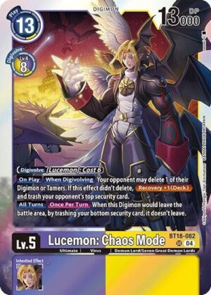 Lucemon: Chaos Mode - Release Special Booster 2.0 (BT18-082 SR)