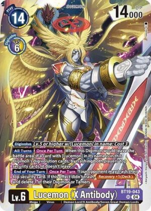 Lucemon (X Antibody) - Release Special Booster 2.0 (BT19-043 SR)