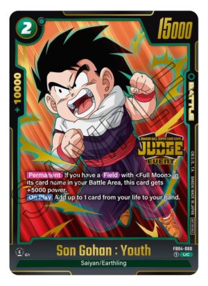 Son Gohan : Youth (Judge Pack (Event Judge) 03) - Tournament and Championship Promos (DBSFW_TPR)