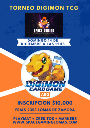 Entrada torneo DIGIMON domingo