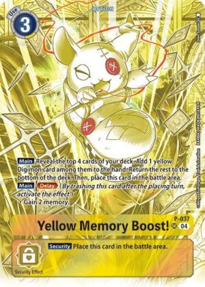 Yellow Memory Boost! (Starter Deck 19 Exclusive) - Digimon Promotion Cards (D-PR)