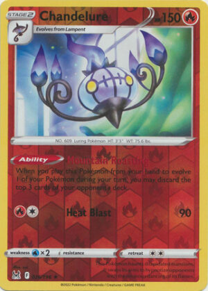 Chandelure - 026/196 - Holo Rare Reverse Holo