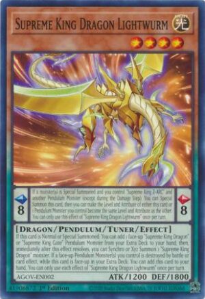 Supreme King Dragon Lightwurm - AGOV-EN002 - Common