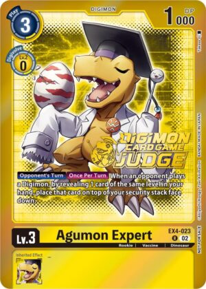 Agumon Expert - EX4-023 (Judge Pack 4) - Alternative Being Booster (EX4-023 R)
