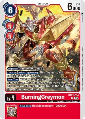 BurningGreymon - World Convergence (BT21-014 C)