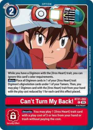 Can't Turn My Back! - World Convergence (BT21-092 C)
