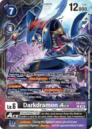 Darkdramon ACE (Limited Card Pack) - World Convergence (LM-043 P)