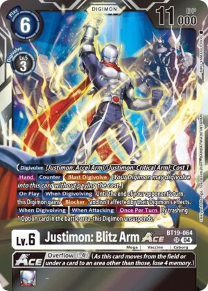 Justimon: Blitz Arm ACE - Release Special Booster 2.5 (BT19-064 SR)