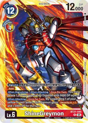 ShineGreymon - World Convergence (BT21-045 R)