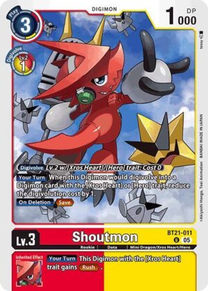 Shoutmon - World Convergence (BT21-011 U)