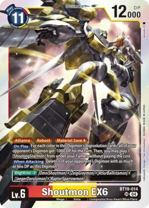 Shoutmon EX6 - Release Special Booster 2.5 (BT19-014 SR)