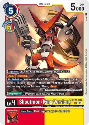 Shoutmon (King Version) - World Convergence (BT21-016 U)