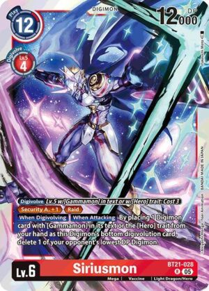 Siriusmon - World Convergence (BT21-028 R)
