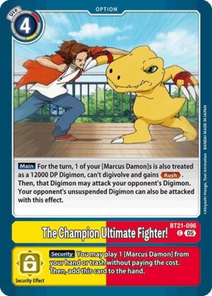 The Champion Ultimate Fighter! - World Convergence (BT21-096 C)