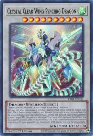Crystal Clear Wing Synchro Dragon - RA04-EN059 - Ultra Rare