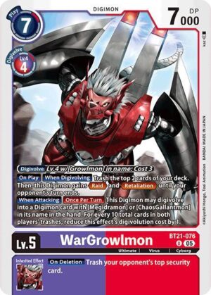 WarGrowlmon - World Convergence (BT21-076 U)