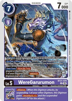 WereGarurumon - World Convergence (BT21-078 U)