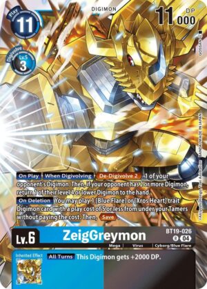 ZeigGreymon - Release Special Booster 2.5 (BT19-026 R)
