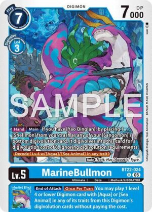 MarineBullmon - Cyber Eden (BT22-024 U)