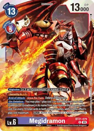 Megidramon - World Convergence (BT21-079 R)